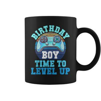Birthday Boy Time To Level Up Matching Video Gamer Birthday V3 Coffee Mug - Thegiftio UK