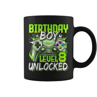 Birthday Boys Level 8 Unlocked Video Gamer Birthday  Coffee Mug - Seseable