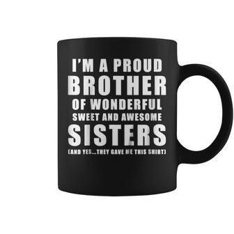 Birthday Gift Younger Brother From Sister - Funny T-Shirt Coffee Mug | Mazezy