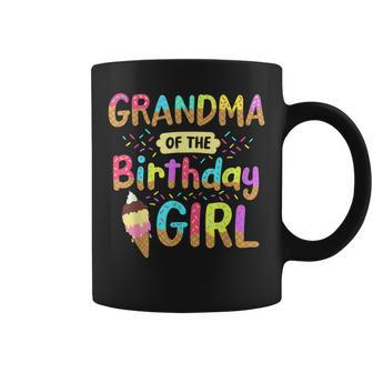 Birthday Grandma Of The Bday Girls Ice Cream Party Family  Coffee Mug