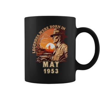 Birthday Legends Were Born In May 1953 70Th Vintage Coffee Mug - Thegiftio UK
