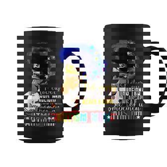 Black Afro American Autism Awareness Mom Rainbow Sparkle Coffee Mug - Thegiftio