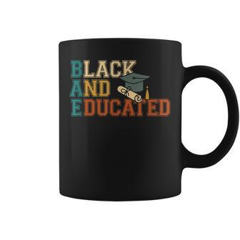 Black And Educated Black History Month Pride African Coffee Mug - Seseable
