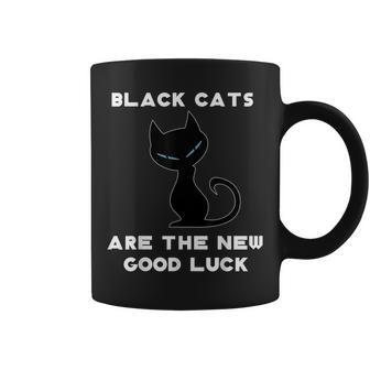 Black Cat Good Luck Funny Novelty Graphic Lucky Black Cat Coffee Mug - Thegiftio UK