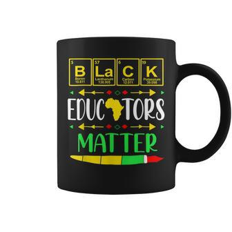 Black Educators Matter History Month Africa Teacher V2 Coffee Mug - Seseable