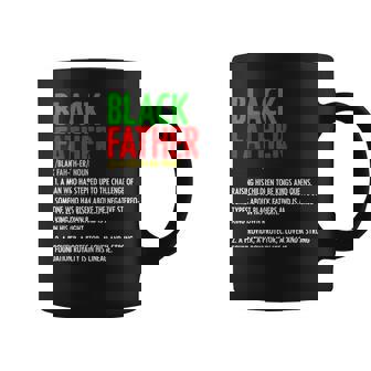 Black Father Definition Fathers Day African American Dad Gift For Mens Coffee Mug | Mazezy