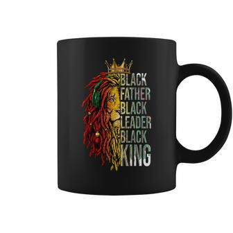 Black Father Leader King Melanin Men African Fathers Day Coffee Mug - Thegiftio UK
