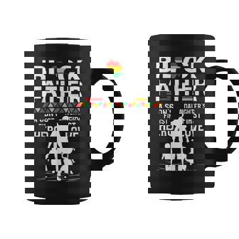Black Father Son Daughter African American Dad Fathers Day Gift For Mens Coffee Mug | Mazezy