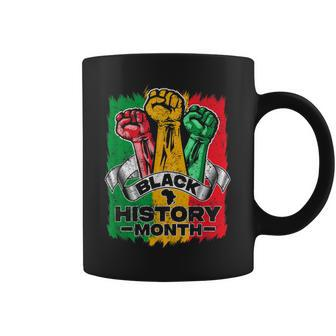 Black History Month 2023 Hand Strong African American Pride V2 Coffee Mug - Seseable