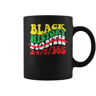 Black History Month African American Pride Groovy Coffee Mug - Seseable