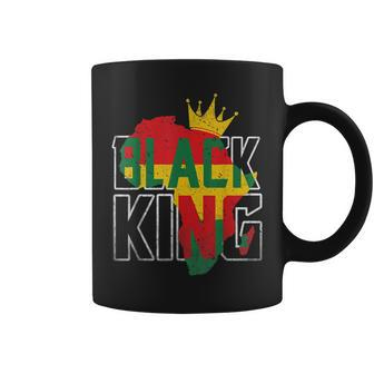 Black King Africa Map Black History Month Africa Pride Coffee Mug - Seseable
