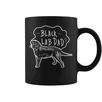 Black Labrador Dad T Black Labrador Retriever Gifts Coffee Mug | Mazezy