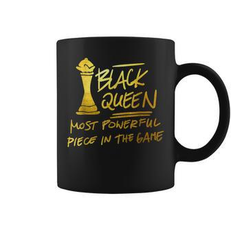 Black Queen The Most Powerful Piece African Black History Coffee Mug - Seseable