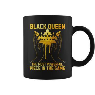 Black Queen The Most Powerful Piece Black History Melanin Coffee Mug - Seseable