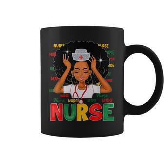 Black Strong Nurse Afro Love Melanin African American Women V4 Coffee Mug - Seseable