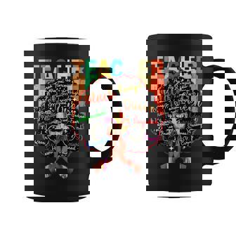Black Teacher Educator Magic Africa Proud History Men Women V3 Coffee Mug - Seseable
