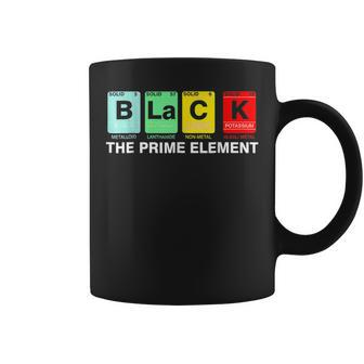Black The Prime Element Black History Month Periodic Table Coffee Mug - Seseable