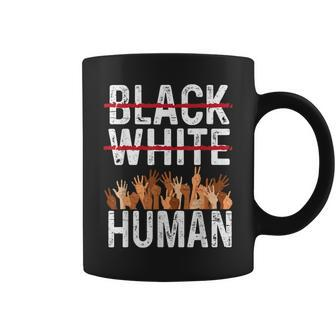 Black White Human Equality Appare Black History Month Coffee Mug - Seseable