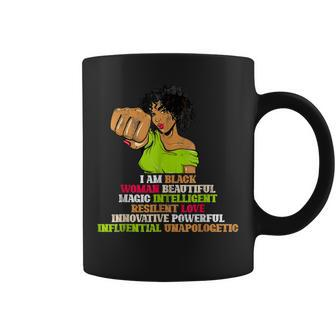 Black Woman Black History Month Afro African Pride Girls Coffee Mug - Seseable