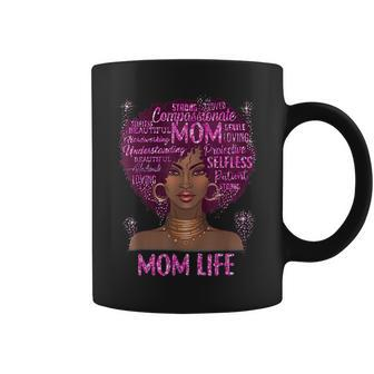 Black Woman Mom Life Mom African American Happy Mothers Day Coffee Mug | Mazezy
