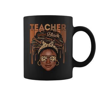Black Woman Teacher Afro Smart African American Love Melanin Coffee Mug - Seseable