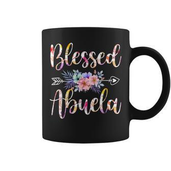 Blessed Abuela Mothers Day Floral Funny Coffee Mug - Seseable