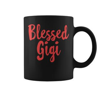 Blessed Gigi Mothers Day Grandma Gift Cute Love Women Mama Coffee Mug - Seseable
