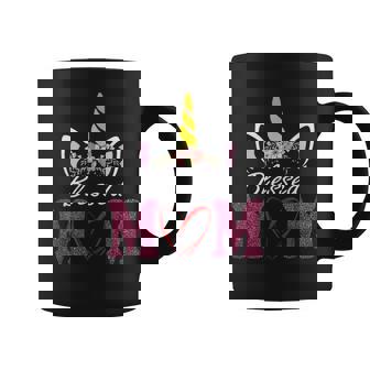 Blessed Mom Gift Unicorn With Flower Coffee Mug | Seseable UK