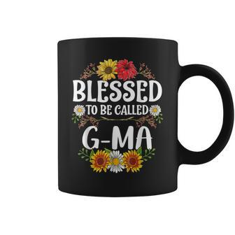 Blessed To Be Called G-Ma Mothers Day Gift Floral Coffee Mug - Thegiftio UK