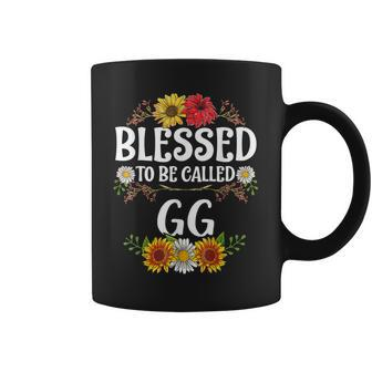 Blessed To Be Called Gg Mothers Day Gift Floral Coffee Mug - Thegiftio UK