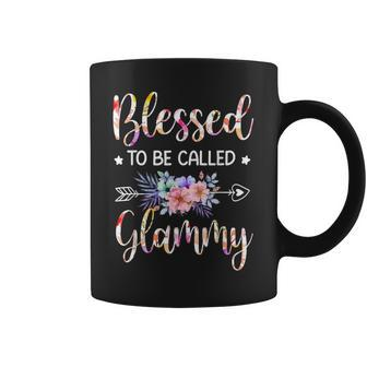 Blessed To Be Called Glammy Floral Mothers Day Coffee Mug - Seseable