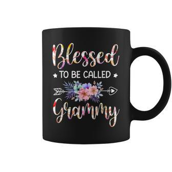 Blessed To Be Called Grammy Floral Mothers Day Coffee Mug - Seseable
