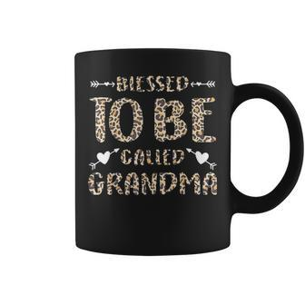Blessed To Be Called Grandma Mothers Day Gift Leopard Mama Coffee Mug - Seseable