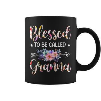 Blessed To Be Called Granna Floral Mothers Day Coffee Mug - Seseable