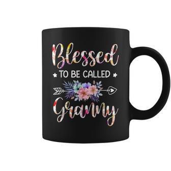 Blessed To Be Called Granny Floral Mothers Day Coffee Mug - Seseable
