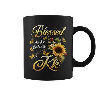 Blessed To Be Called Kk Sunflower Christmas Mothers Day Coffee Mug - Thegiftio UK