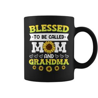 Blessed To Be Called Mom And Grandma Sunflowers Mothers Coffee Mug | Mazezy DE