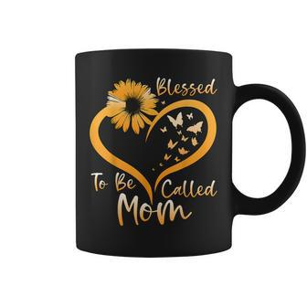 Blessed To Be Called Mom Cute Mothers Day 2023 Sunflower Coffee Mug | Mazezy