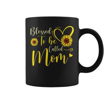 Blessed To Be Called Mom Cute Sunflower Women Mothers Day Coffee Mug | Mazezy