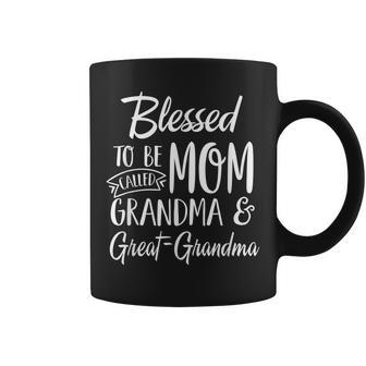 Blessed To Be Called Mom Grandma & Great-Grandma Mothers Day Coffee Mug - Thegiftio UK