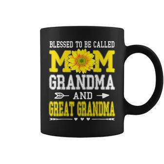 Blessed To Be Called Mom Grandma Great Grandma Mothers Day Coffee Mug - Thegiftio UK