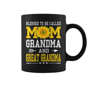 Blessed To Be Called Mom Grandma Great Grandma Mothers Day Coffee Mug - Thegiftio UK