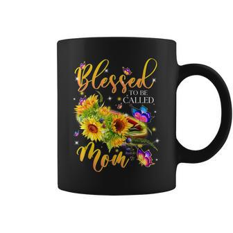 Blessed To Be Called Mom Sunflower Funny Mothers Day Coffee Mug | Mazezy