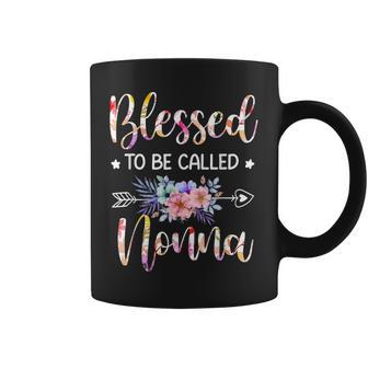 Blessed To Be Called Nonna Floral Mothers Day Coffee Mug - Seseable