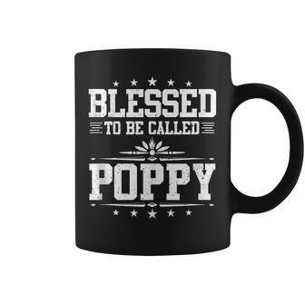 Blessed To Be Called Poppy Funny Grandpa Fathers Day Coffee Mug - Thegiftio UK