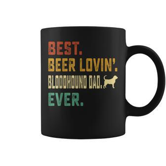 Bloodhound Dog Lover Best Beer Loving Bloodhound Dad Gift For Mens Coffee Mug | Mazezy