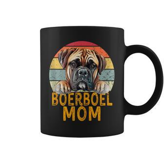 Boerboel Dog Mom Retro Sunset Style My Dogs Are My Cardio Coffee Mug | Mazezy