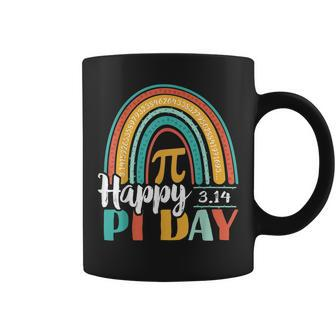 Boho Rainbow Happy Pi Day 314 Math Geek Coffee Mug - Seseable