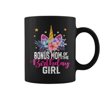 Bonus Mom Of The Birthday Girl Mothers Day Unicorn Birthday Coffee Mug | Mazezy AU