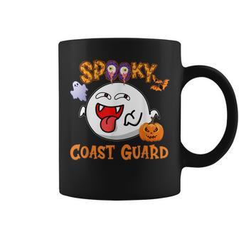 Boo Halloween Costume Spooky Coast Guard Coffee Mug - Seseable